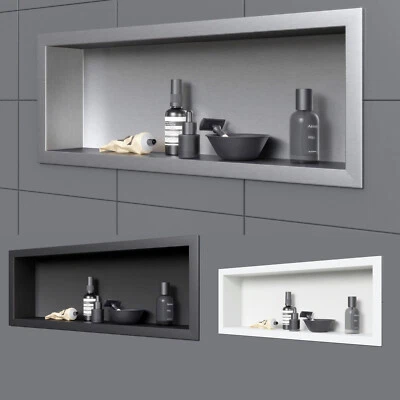 BERNSTEIN Wandnische aus Edelstahl BS206010 - 20 x 60 x 10 cm - Farbe wählbar