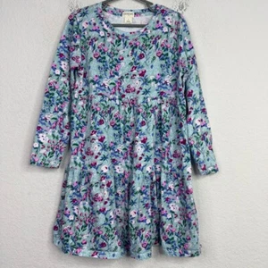 Crewcuts Dress Girls Size 7 Floral Long Sleeve Tiered Playful Cottagecore Fairy - Picture 1 of 7
