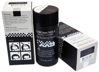 CHROMATIQUE PROFESSIONAL Chromatique Hair Building Thickening Fibers Medium Brown 30g Toppikal Concealer