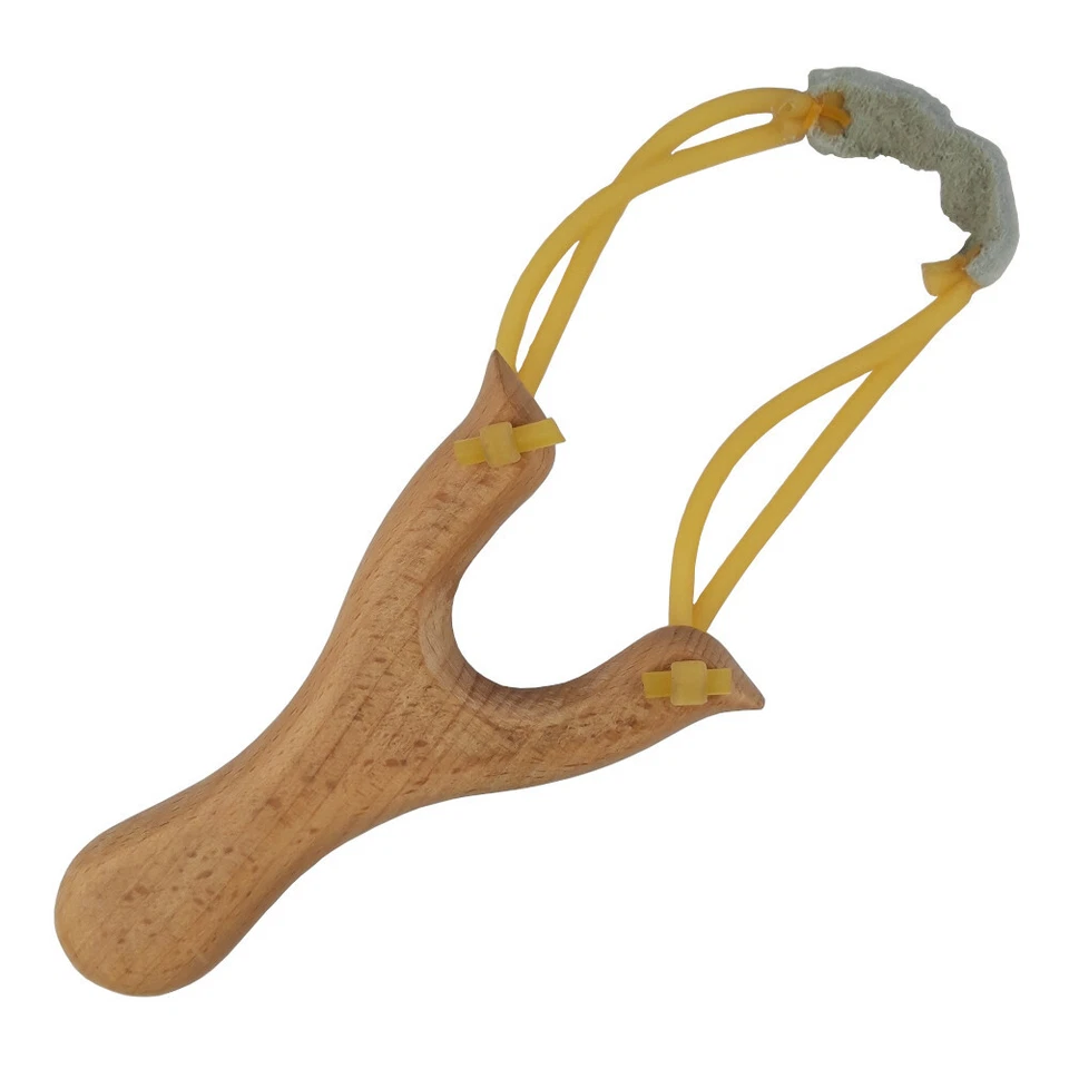 FUTTER SCHLEUDER Holzoptik Stein Köder Angeln Angel Katschi Katapult Slingshot  - Bild 1 von 1