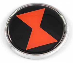 Black Widow Flag 2.75" Car Chrome Round Emblem Decal 3D badge - Imagen 1 de 6