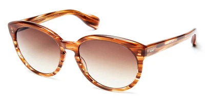 Nuevo DITA Croix 22012D Pluma Marrón con Lente Degradada Marrón Oscuro con Gafas de Sol A/R Foto 1 de 2