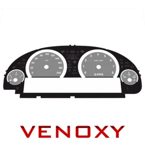 BMW F10 M5 MPH Gray Custom Gauge Faces + illuminated logo - Picture 1 of 3