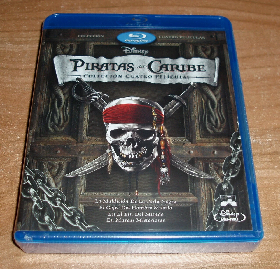 PIRATAS DEL CARIBE ( Pirates of the Caribbean) COLECION 4 BLU-RAY NUEVO ACCION - Imagen 1 de 4