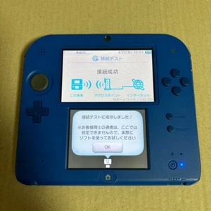 Consola Nintendo 2DS Azul Stylus Funcionamiento Probado Versión Japonesa - Imagen 1 de 12