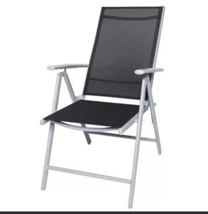 4 x Alu Klappstuhl Gartenstuhl Stuhl Gartenmöbel klappbar / 4er Set - Bild 1 von 7