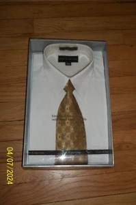 NEU Croft & Barrow Herren klassische Passform Kragen Hemd & Krawatte Set 32/33 15,5-16 - Bild 1 von 2