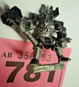 Warhammer Realm of Chaos Sigmar Chaoskrieger Big Hammer Oldhammer Metall R781 - Bild 1 von 3