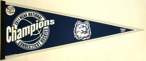 UCONN Huskies NCAA 2011 Final Four Champions Pennant 12" x 30" Cover