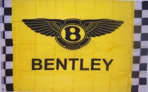 NEW 3X5FT BENTLEY RACING CHECKERED CAR STORE FLAG - Picture 1 of 2