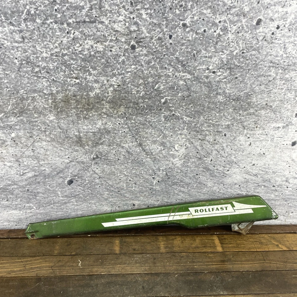 Vintage Rollfast Bicycle Chain Guard Green Steel Chainguard Cruiser Bike - Image 1 of 4