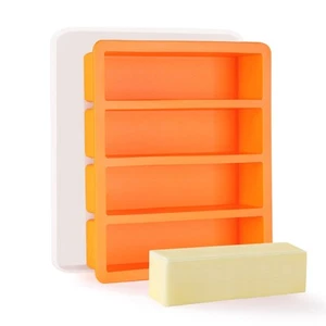 OHOLA Silikon Butter Form Tablett mit Deckel, Antihaft für Schokolade, Energie Ba... - Bild 1 von 9