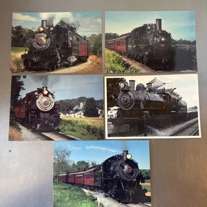 Postcards Strasburg Railroad Steam Engine Trains Route 741 Pennsylvania - Picture 1 of 12