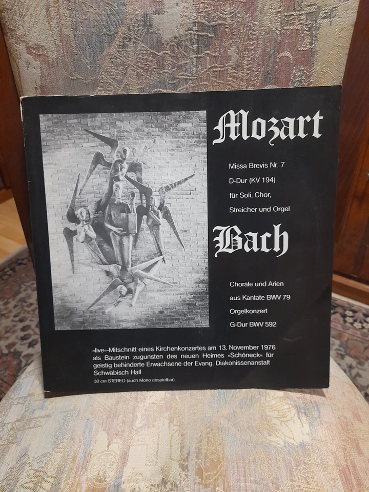 LP MOZART: Missa Brevis Nr. 7 Bach Choräle und Arien Konzert Schwäbisch Hall - Bild 1 von 2