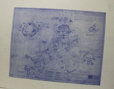1967 Carroll Shelby американский нагнетатель винтажный синий принт SAAC - Изображение 1 из 4