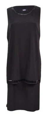 Vestido de cóctel para mujer MSK con borde de lentejuelas Foto 1 de 2