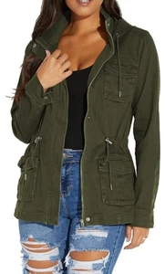 sexycherry Casual Jackets for Women Long Sleeve Lightweight Outwear Bomber Coats - Picture 1 of 3