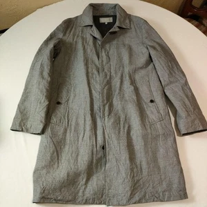 Margaret Howell MHL Cotton Linen Trench Coat Size M Tan Medium Sleeve - Picture 1 of 9