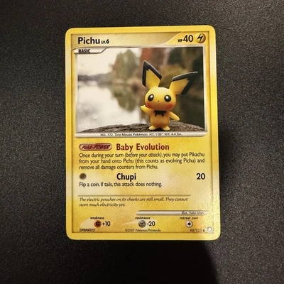 Pichu 93/123 Mysterious Treasures Regular - Image 1 of 2