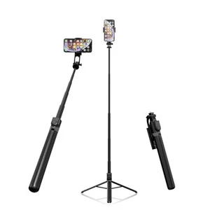 71” Tall Selfie Stick Quadripod with Remote & 360° Ballhead, Aluminum Alloy E... - Picture 1 of 6