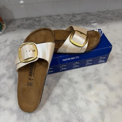 TOTALMENTE NUEVO Mujer Birkenstock Madrid Hebilla Grande - Talla 39 / 8-8.5 - Nunca Usado - Foto 1 de 4