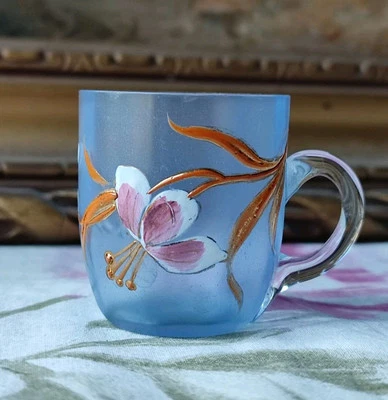 ANCIEN PETIT VERRE CHOPE À LIQUEUR ÉMAILLÉ ART NOUVEAU LEGRAS? N° 1 - Photo 1/4