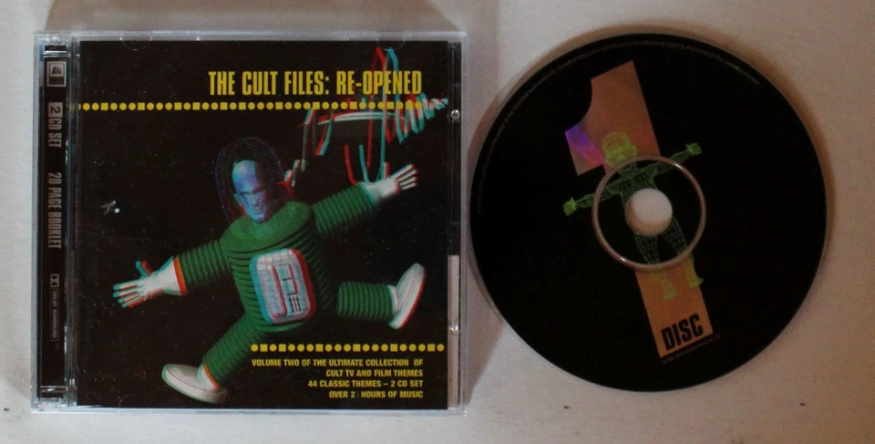 The Cult Files: Re-Opened UK 2CD 1997 + 3D Glasses Thunderbirds Time Tunnel UFO - Bild 1 von 1