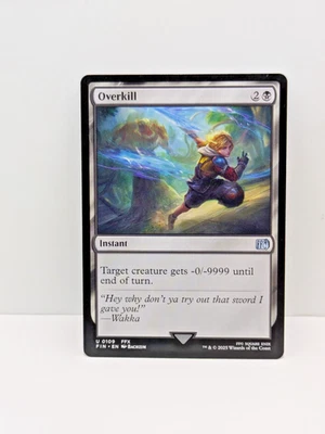 Final Fantasy - Overkill - Black - Instant - Uncommon - Fin 109 - - Image 1 of 2
