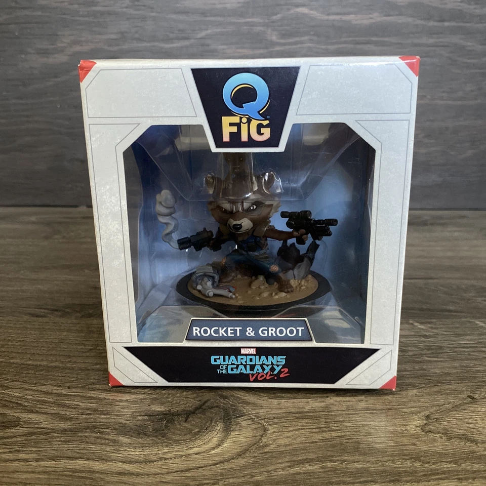 Q Fig Rocket Racoon and Groot Marvel Guardians of The Galaxy Vol. 2