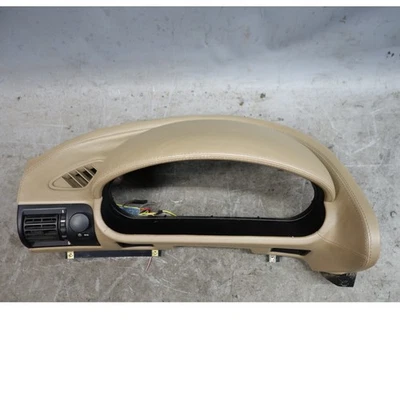 BMW Z3 1996-2002 dañado salpicadero izquierdo domo inserción beige todo cuero OEM Foto 1 de 4