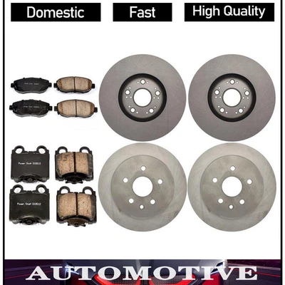 For Lexus GS400 4.0L 2000 1999 1998 Brake Pads and Rotors Front Rear - Image 1 of 4