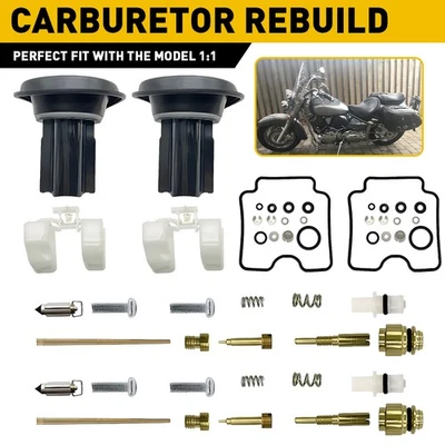 FOR Yamaha XVS1100 36342 V-Star 1100 XVS Drag carburetor repair kit diaphragm - Image 1 of 4