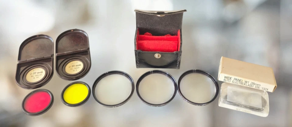 VIVITAR CloseUp Glass Lens Filter SET OF 3 DIOPTERS 55mm +1 +2 +4 w/Case + BONUS - Image 1 of 1