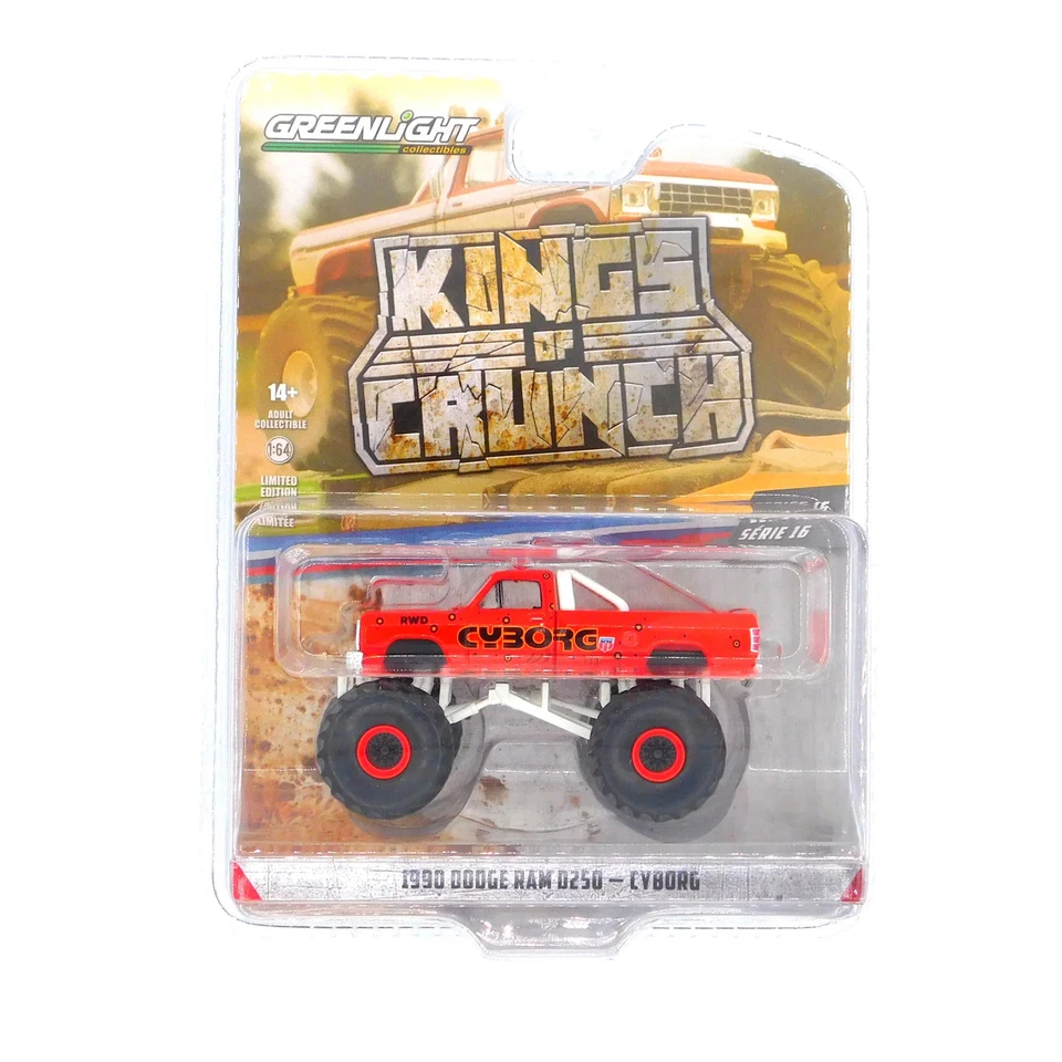 Dodge Ram D250 Cyborg 1:64 diecast Greenlight Kings of Crunch Series 16 1990 Foto 1 de 1