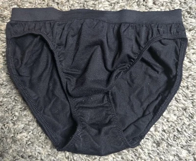 Bragas de bikini vintage Victoria’s Secret negras lisas elásticas talla pequeña Y2k 02 Foto 1 de 4