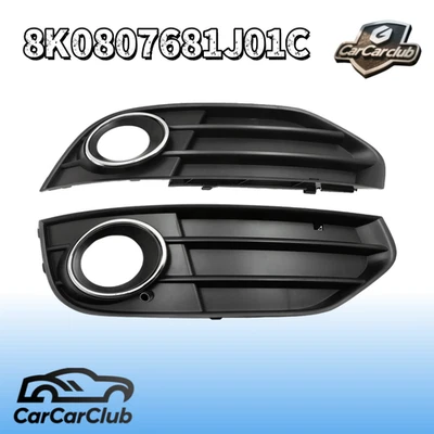 Fits For 10-16 Audi A4 Allroad B8 Front Bumper Fog Light Grilles Left+Right Pair - Image 1 of 4