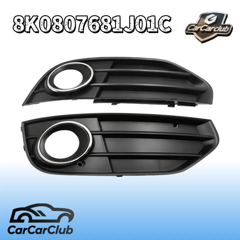 Par de rejillas antiniebla para parachoques delantero izquierdo+derecho para Audi A4 Allroad B8 10-16 Foto 1 de 4