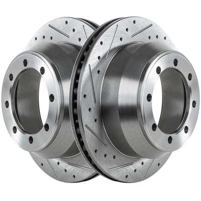 Disc Brake For 1999-2002 Ford E350 Econoline Wagon Rear Drilled Slotted Set of 2 Foto 1 de 4