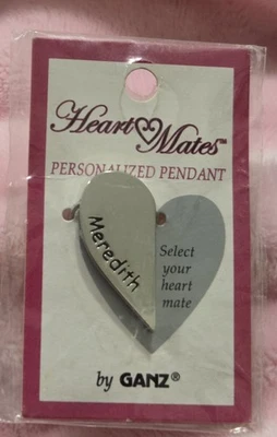 Meredith Heartmates Ganz Medio Corazón Magnético Dije Retro Años 2000 Personalizado  Foto 1 de 2