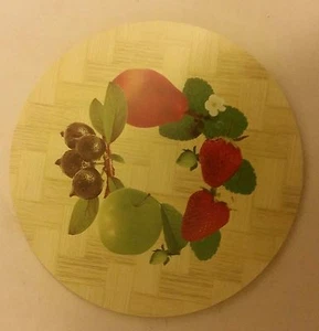 1 natürliches Bambus Wärmekissen, Küchendeko, Früchte # 2, rund - Bild 1 von 4