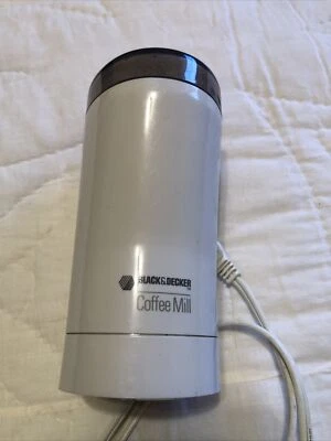 Molinillo de granos de café vintage NEGRO + DECKER molinillo de especias blanco modelo CBM-1 Foto 1 de 4