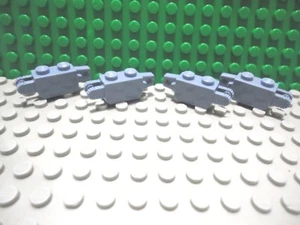 Lego 4 Sand Blue 1x2 hinge brick with 1 locking finger and 2 fingers - Picture 1 of 1