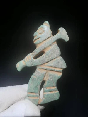 Chinese bone sculpture human figure pattern dynasty bone statue ornament 2# - Image 1 of 4