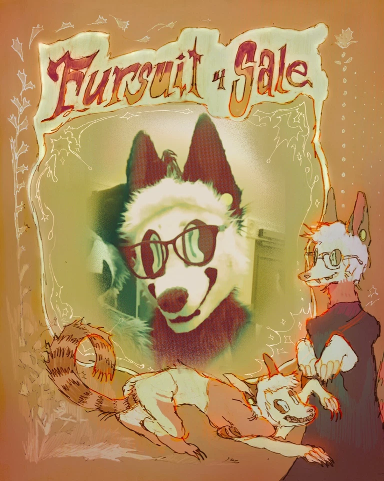 Oakley - White & Black Toony Canine - MQ Fursuit head  - Image 1 of 4