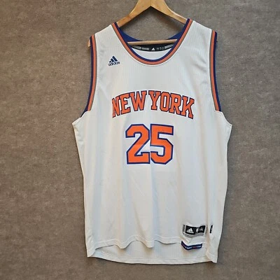 CAMISETA DE BALONCESTO ADIDAS DERRICK ROSE #25 NBA NEW YORK KNICKS PARA HOMBRE Talla 2XL Foto 1 de 4