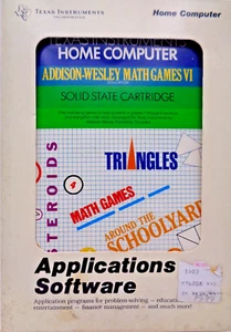 TI-99/4A -- ADDISON-WESLEY MATH GAMES VI (CARTUCHO PHM3088) - Imagen 1 de 9