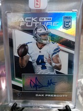 Dak prescott 2017 Auto Back to the future 6/15 just signed #4 hot card rare #1