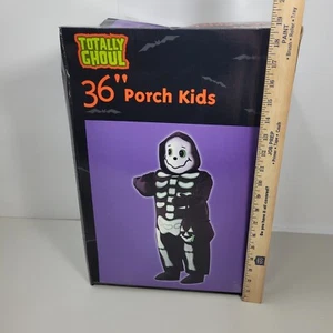 Totally Ghoul Porch Kids 36" SKELETON KID Halloween w/ Box K-MART VTG Open Box - Picture 1 of 11