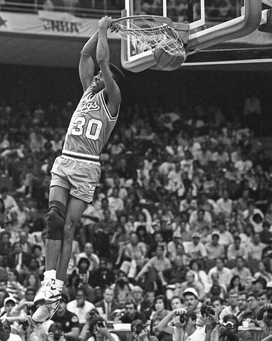 1990 Sacramento Kings KENNY SMITH Glossy 8x10 Photo Dunk Contest Poster Print Cover