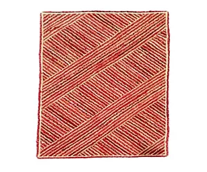 Red Jute Chindi Rug Hand Braided Rug Home & Living Area Rug Boho Rug 8x10 Feet - Picture 1 of 6